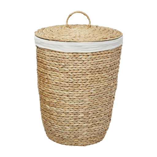 [176864-BB] Seagrass Basket With Liner and Top 23in