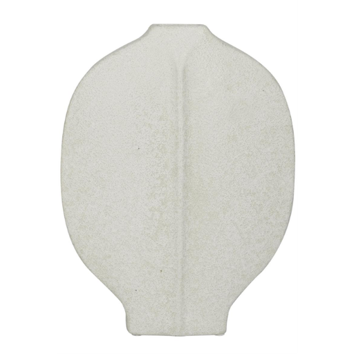 [176866-BB] Ceramic Textured Vase White 13in