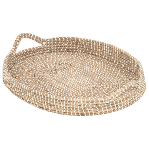 [176881-BB] Oval Rattan Tray 27in