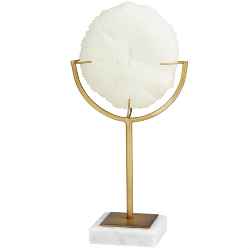 [176899-BB] Coral Sculpture with Marble Base 11in