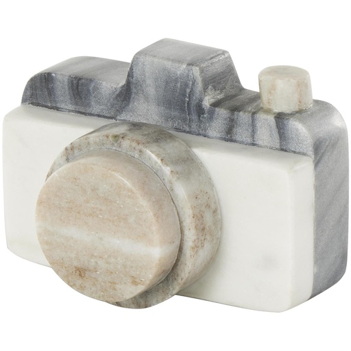 [176912-BB] Marble Camera Sculpture 5in
