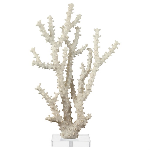 [176920-BB] Coral Sculpture With Clear Acrylic Base 14in