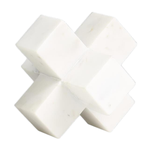 [176924-BB] White Marble Jack Sculpture 5in