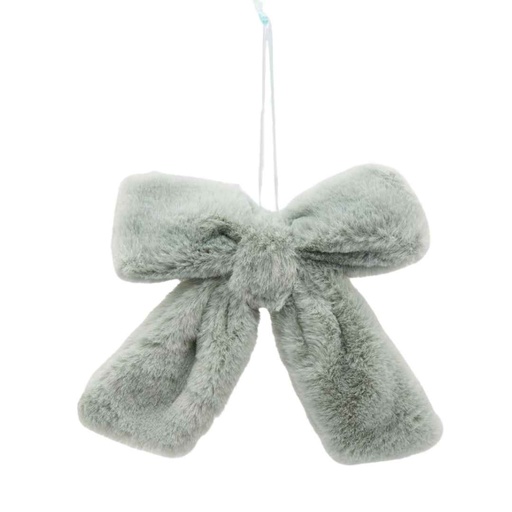 [177061-BB] Plush Bow Sage 9in