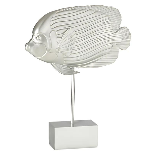 [177281-BB] Tropical Fish Accent Silver 10in