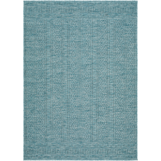 [177679-BB] Terrace Indoor Outdoor Rug Blue 8x10ft