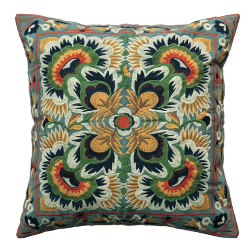 [177823-BB] Embroidered Pattern Pillow 18in 