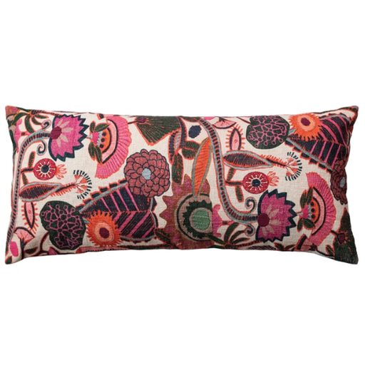 [177825-BB] Boho Embroidered Bolster 16x36in