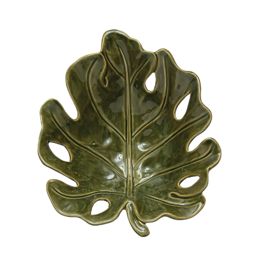 [177835-BB] Leaf Shaped Ceramic Bowl 