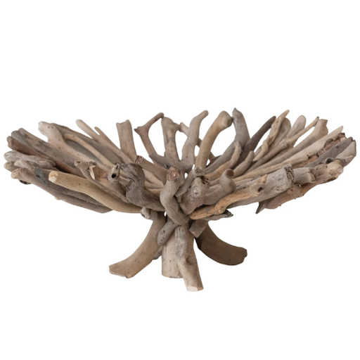 [177844-BB] Decorative Handmade Driftwood Footed Tray