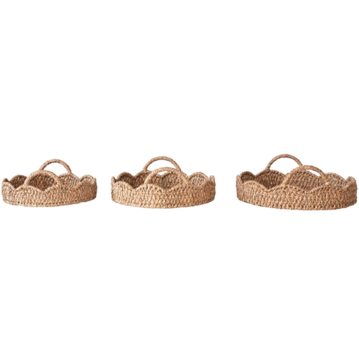 [177845-BB] Braided Bankuan Round Trays 3pc
