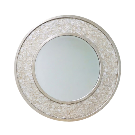 [178159-BB] Pelona Mica Flakes Round Mirror 40in