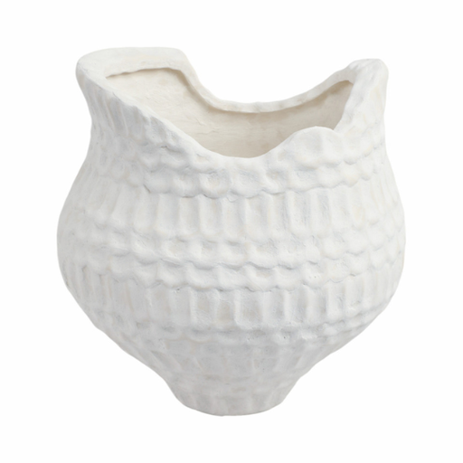 [178182-BB] Callan 3D Printed Porcelain Vase 16in