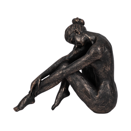 [178169-BB] Resting Ballerina Figurine Bronze 16in
