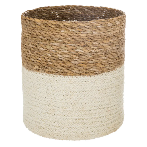 [178211-BB] Emmett Jute Basket White 9.5in