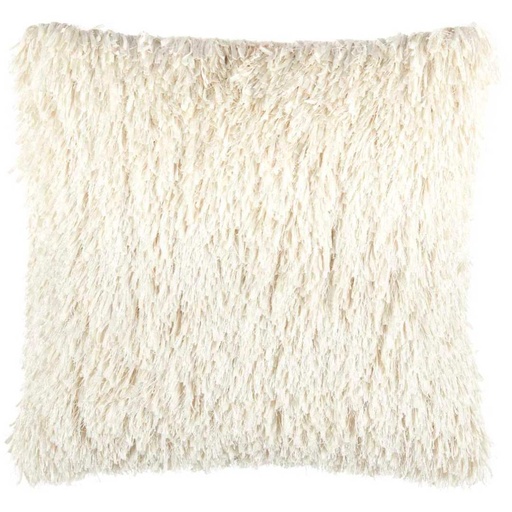 [178222-BB] Glitz Shag Pillow Ivory 20in