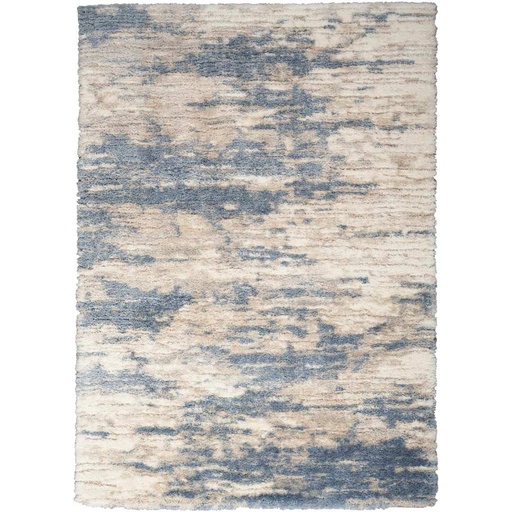[178234-BB] Dreamy Shag Rug Blue Grey 5x7ft