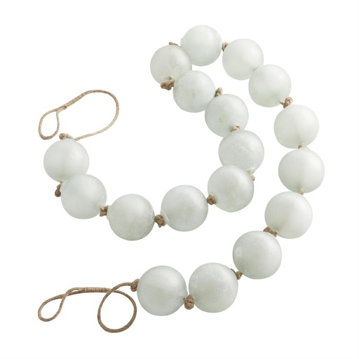 [178287-BB] Frosted Glass Orb Garland 91in
