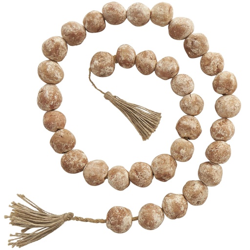 [178312-BB] Handmade Terracotta Beaded Garland 62in