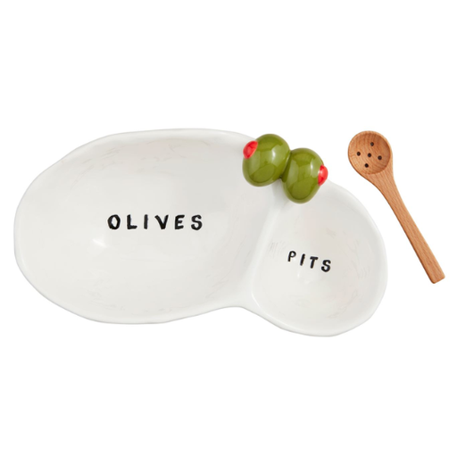 [178365-BB] Olive And Pit Serving Dish 7.5x2.5in 