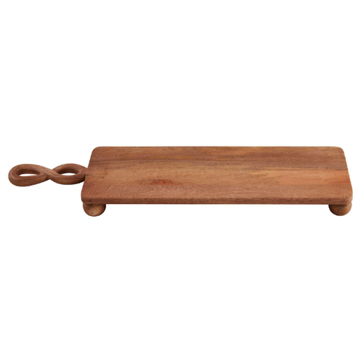 [178371-BB] Mango Wood Paddle Serving Board with Ball Feet  28x7in