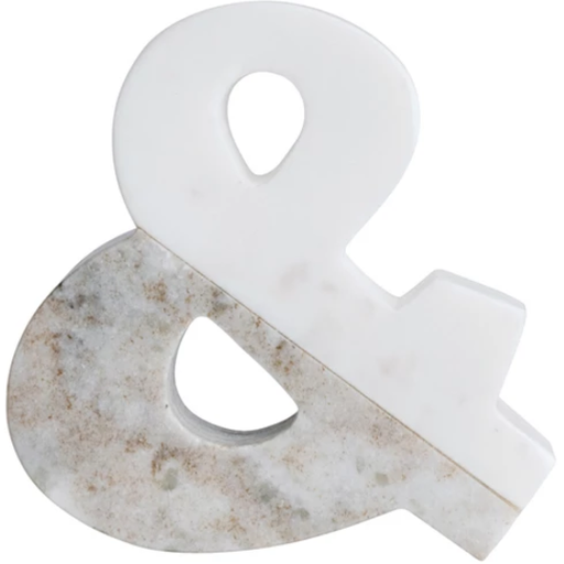 [178521-BB] Marble "&" Accent 6in