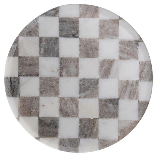 [178527-BB] Marble Checkered Bowl 8in