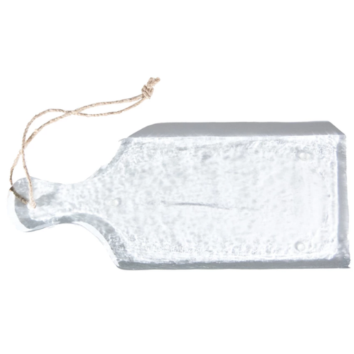 [178528-BB] Textured Glass Serving Board 15x6in