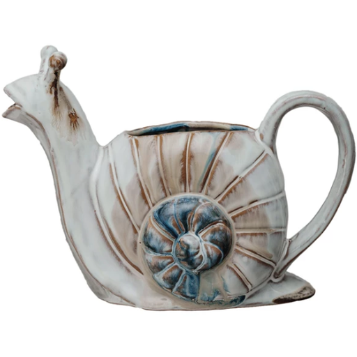 [178565-BB] Stoneware Snail Watering Can 24oz