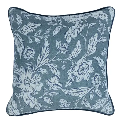 [178599-BB] Davenport Pillow Denim Blue 22x22in