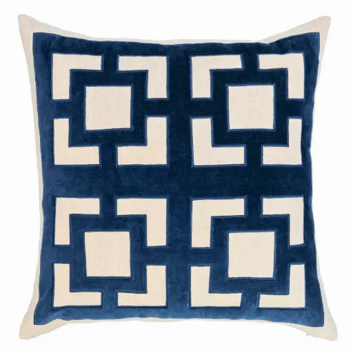 [178602-BB] Corbin Pillow Navy Blue 22x22in