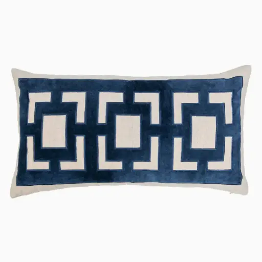 [178603-BB] Corbin Pillow Navy Blue 14x26in