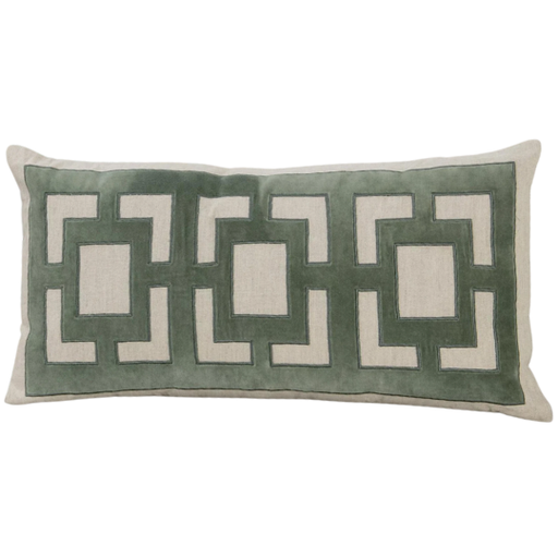 [178607-BB] Corbin Pillow Jade Green 14x26in