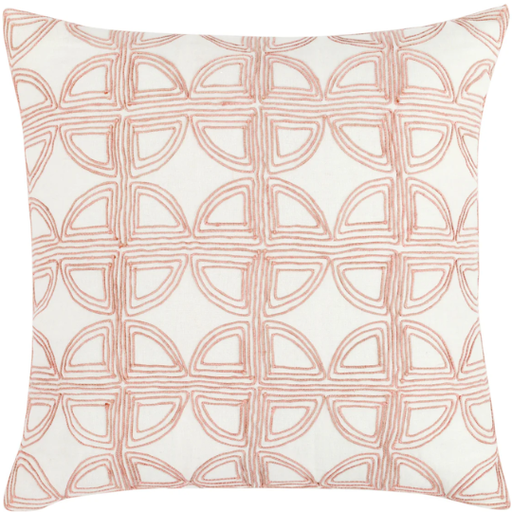 [178622-BB] Elea Pillow Ivory Blush 22x22in