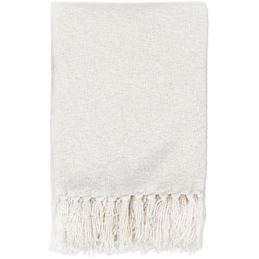 [178625-BB] Aria Boucle Throw Ivory 50x70in