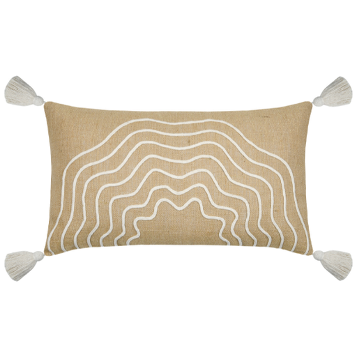 [178675-BB] Balma Bolster Pillow Jute 14x24in