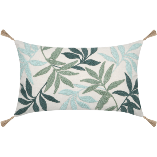 [178684-BB] Casablanca Bolster Pillow Green 12x20in