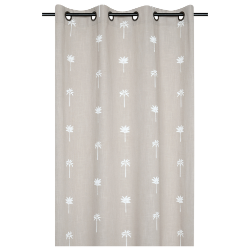 [178652-BB] Casablanca Embroidered Panel Beige 104in