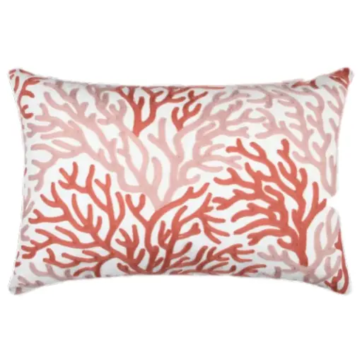 [178666-BB] Suncoast Bolster Pillow Coral 16x24in