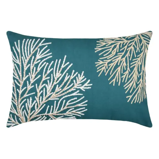 [178667-BB] Suncoast Bolster Pillow Blue 16x24in