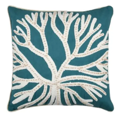 [178669-BB] Suncoast Pillow Blue 18x18in