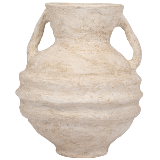 [178729-BB] Paper Mache Vase With Handles 14in