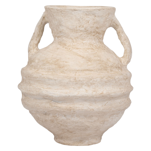 [178730-BB] Paper Mache Vase With Handles 15in
