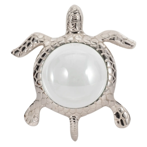 [178733-BB] Sea Turtle Magnifying Glass Silver 6in