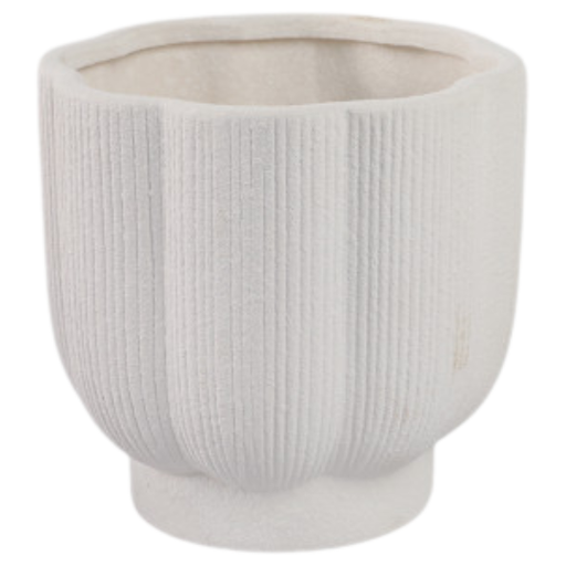 [178738-BB] Scallop Shaped Planters 8in