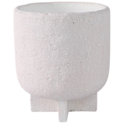 [178740-BB] Modern Textured Footed Planter 7in