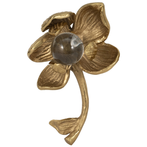 [178744-BB] Darby Metal Flower Champagne 9in