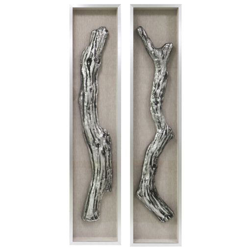 [178746-BB] Marco Silver Wood Shadow Box Art 15x70in