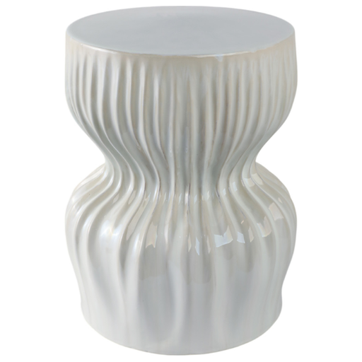 [178751-BB] Utena Garden Stool White 18in