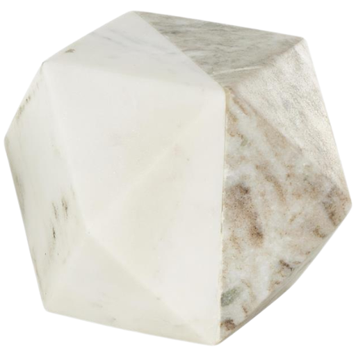 [178787-BB] Two-Toned Marble Decorative Cube 3in